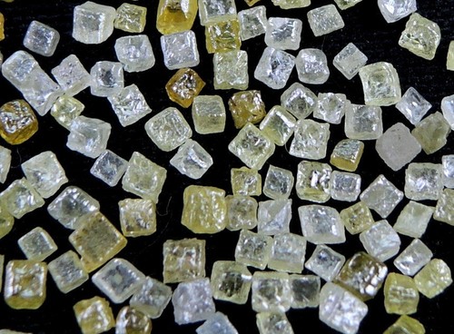 Cubo de diamante natural áspero suelto mezcla claridad I2 0,80 a 1,20 mm 100-300 piezas Q74 - Imagen 2 de 8
