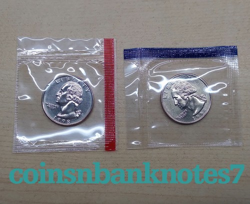 1998- D & P Washington Quarter BU Set - Picture 1 of 3