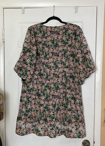 JOHNNY WAS Jade Rebekah Poplin Mini Dress Ditzy Floral Boho Chic Lined XL NWT - Picture 19 of 19