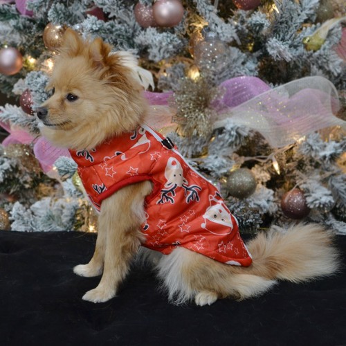 Santa Claus Reindeer Print Winer Christmas Vest for Dog and Cat - Picture 3 of 7