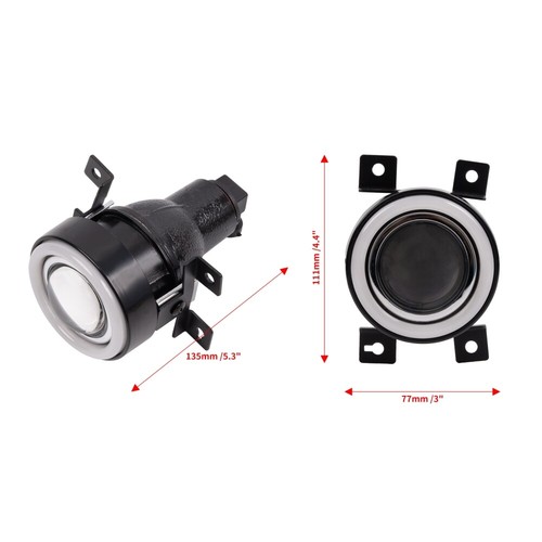 Proyector LED blanco DRL luces antiniebla lámpara ojo de ángel para Honda Civic 2016-2021 - Imagen 4 de 11