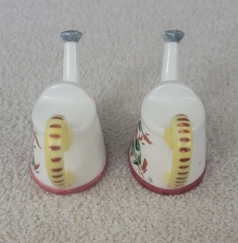 Vintage Watering Can Ceramic Rose Print Salt Pepper Shakers Cork - Japan Miyao - Picture 3 of 6