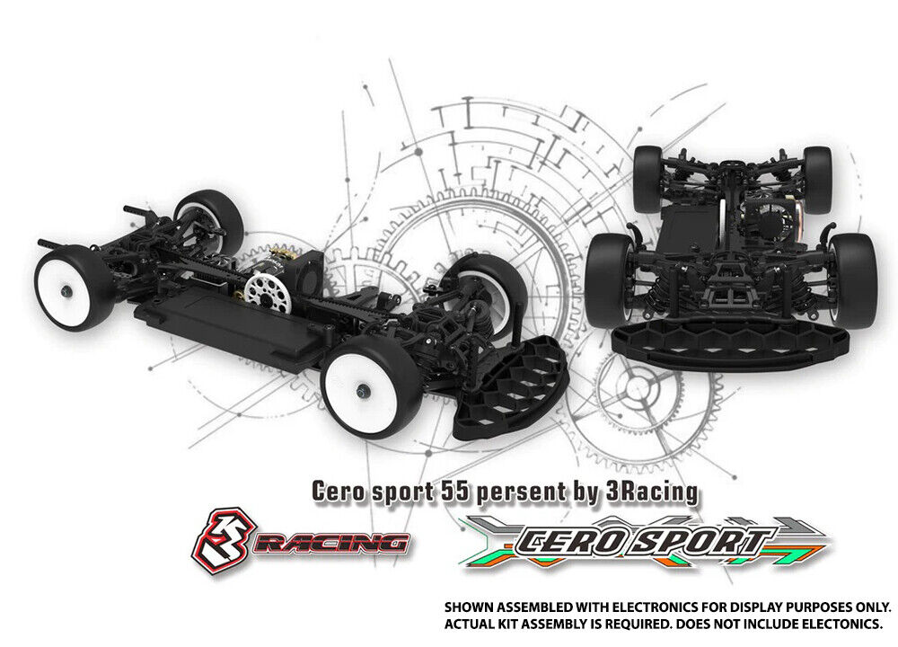 Precision-Crafted 3RACING 1/10 Cero Sport 55 Touring Car Kit Precision-Crafted 3RACING 1/10 Cero Sport 55 Touring Car Kit
