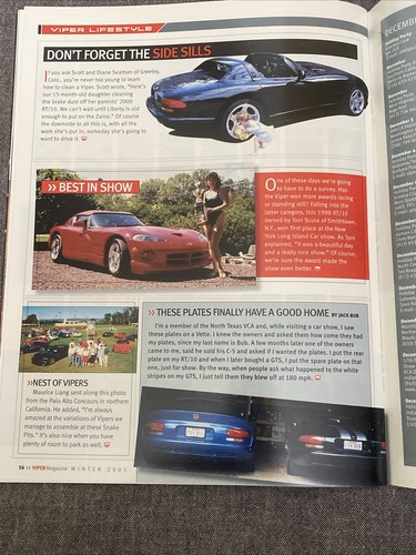 Viper Quarterly Magazine Winter Issue 2005 Dodge Viper Mag Volume 11 #1 - Bild 12 von 18