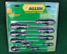 Allen 66617G 10 Piece Screwdriver Combination Set Phillips & Slotted