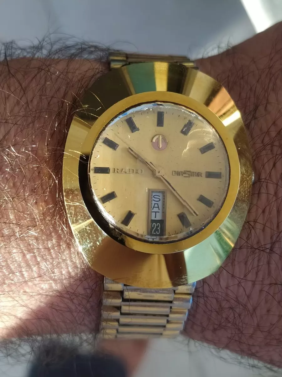 Vintage Rado Diaster Gold Plated Men's Proxibid