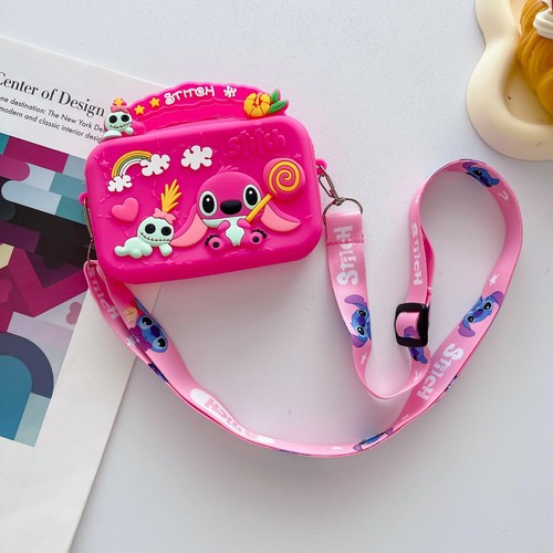 Stitch Silicone Bag Cartoon Anime Figure Stich Shoulder Bag Lilo & Stitch Gifts - Picture 17 of 27