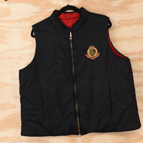 Lauren Ralph Lauren Reversible Equestrian Embroidered Quilted Zip Vest Womens 2X - Picture 3 of 14