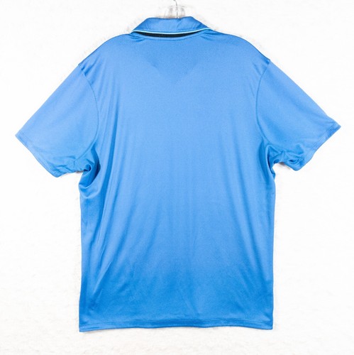 Nike Golf Polo Shirt Mens Large Blue Dri Fit Modern Fit UV Reveal Short Sleeve - Picture 9 of 10
