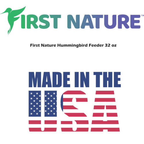 First Nature Hummingbird Feeder 32 oz Red, Leakproof, Washable - Picture 6 of 8