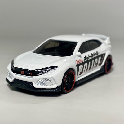 Civic Type R ホワイト ミニカー1/18 1:18 Scale Paudi Honda Civic Type-R FL5 2023 White Diecast