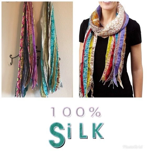 j press silk patchwork scarf