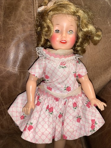 Vintage 1950s Ideal St-12-N Doll Shirley Temple Doll Vinyl Sleepy Eye 12" - Picture 3 of 12