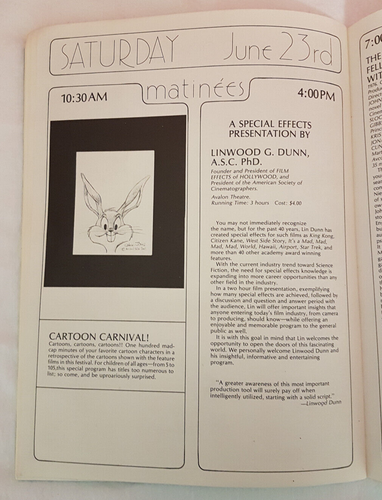 First & ONLY "Catalina Island Film Festival" June 16-24, 1979 Program. RARE - Picture 20 of 24