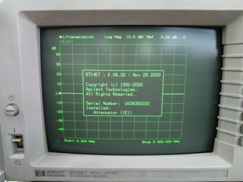 HP Agilent 8714ET RF Vector T/R analizzatore di rete 300 kHz - 3 GHz _50333 - Foto 13 di 24