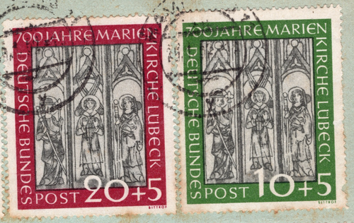 GERMANY spectacular R air sample without value 1952 Hamburg to Brazil - Picture 2 of 3