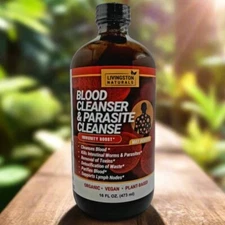 Organic Herbal Blood & Parasite Cleanse. Livingston Natural Herbal Labs 16 oz