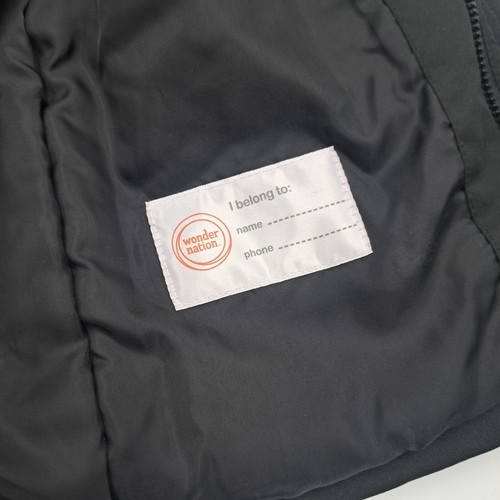 Wonder Nation Toddler Jacket Hooded Black  2T Double Zipper Winter Coat Boys - Bild 11 von 16
