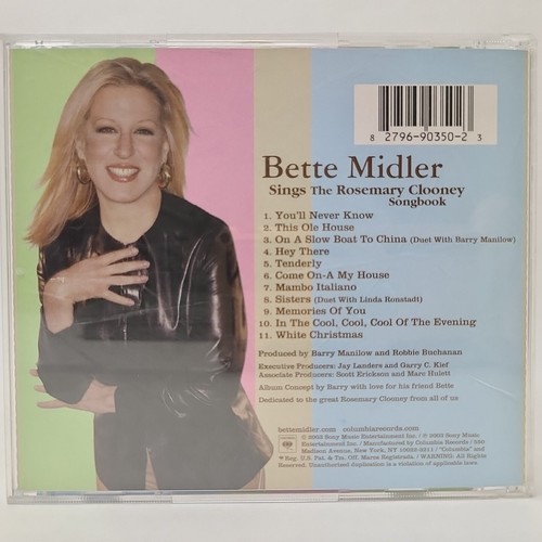 Bette Midler 4 CD Lot - Rosemary Clooney Songbook, Bette of Roses & More! VG - Picture 7 of 10