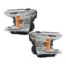 For 2018-2020 Ford F-150 Halogen Headlight Headlamp w/o Bulbs Left&Right Side