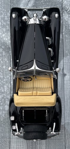 1:20 Bburago 1936 MERCEDES-BENZ 500K ROADSTER Black Vintage 1989-94 - Picture 9 of 22