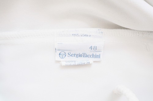 Pantalones Cortos Tenis Vintage SERGIO TACCHINI Blanco Clásico Años 90 Retro Deportivo Talla S - Imagen 5 de 6