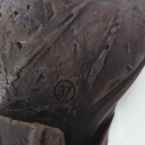 Stivaletti Sheridan Mia bordeaux pelle nabuk fibbia ripiegabile su collina taglia 7 US - Foto 4 di 11