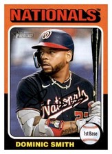2024 Topps Heritage Short Print SP #78 Dominic Smith Nationals