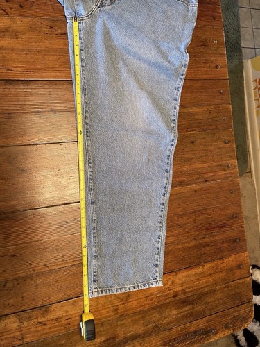 ~VINTAGE STRUCTURE BLUE JEANS TAPERED LEG 5 POCKET 36x 30 #84964 CLASSIC - Picture 5 of 12