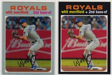 Whit Merrifield Royals 2020 Topps Heritage Silver Refractor /571 + 118 Base LOT