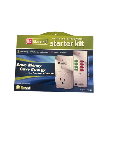 NEW SEALED - BYE BYE STANDBY WIRELESS ENERGY SAVING STARTER KIT RE:SET BBS-STR
