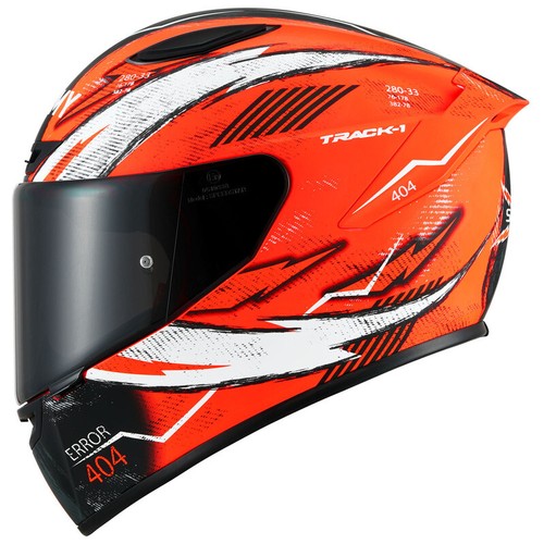 Suomy Track-1 404 Orange White Helmet size Medium - Foto 3 di 9