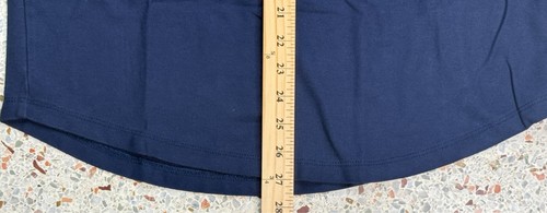 Cuts Curve-Hem Men's Button Up Blue Short Sleeve Polo Shirt Size Large - Picture 4 of 6