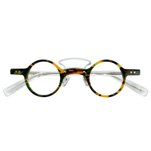 Acetat Retro Japanische Runde Lesebrille Herren Damen Lesebrille Brillengestell - Bild 10 von 18