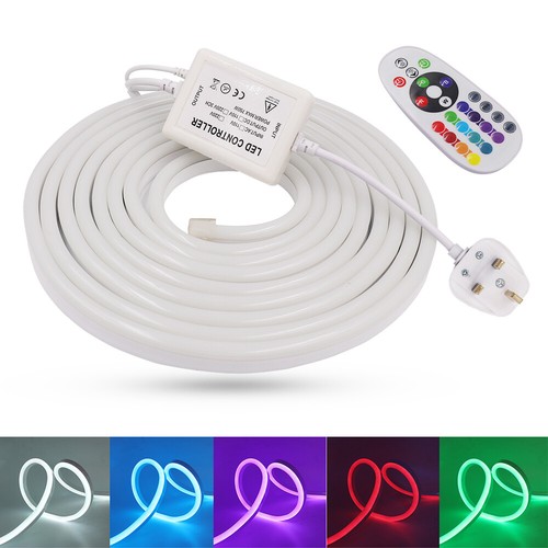 LED Strip Neon Flex Rope Light Waterproof 220V Sign Flexible Outdoor Lighting UK - Picture 7 of 16