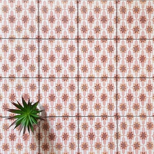 TILE SAMPLE: Marrakech I Mini Moroccan Wall Floor Tiles 15 x 15cm - Picture 2 of 3