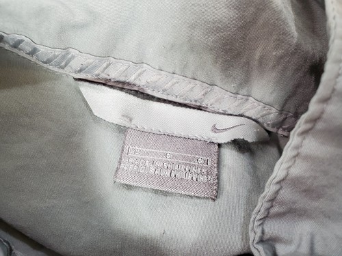 VINTAGE Nike Jacket Mens Large Gray Windbreaker Coat Full Zip Lightweight 90s * - Picture 8 of 8