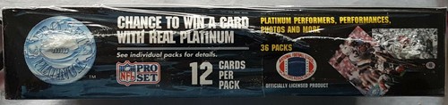 Pro Set Platinum Series 1 Football Wax Box 1991 NFL - Bild 2 von 2