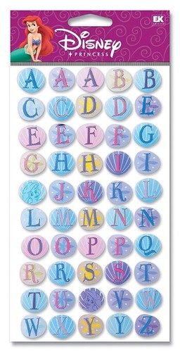 Disney lizenzierte Ariel KLEINE MEERJUNGFRAU ABC Alphabet Aufkleber 66857 schneller KOSTENLOSER Versand! - Bild 2 von 2