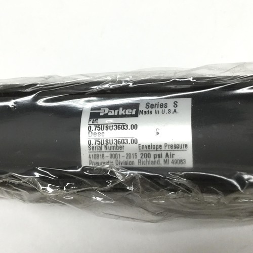 Parker 0.75USU3603.00 Tie-Rod Pneumatic Cylinder 3/4" Bore, 3" Stroke, 200psi - Picture 2 of 4