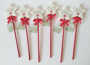 Wooden Decorative Glittery Fairy Wand Magical Fairy Wand