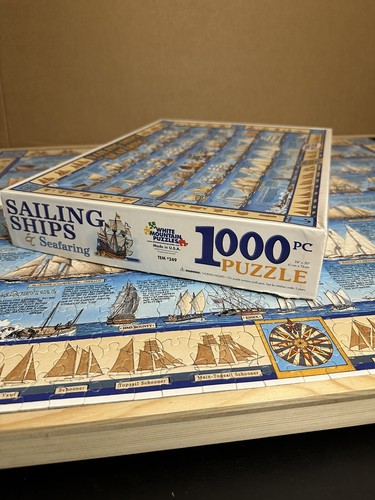 WHITE MOUNTAIN Puzzles “Sailing Ships and Seafaring”, COMPLETE 1000 PC 2003 - Picture 4 of 6