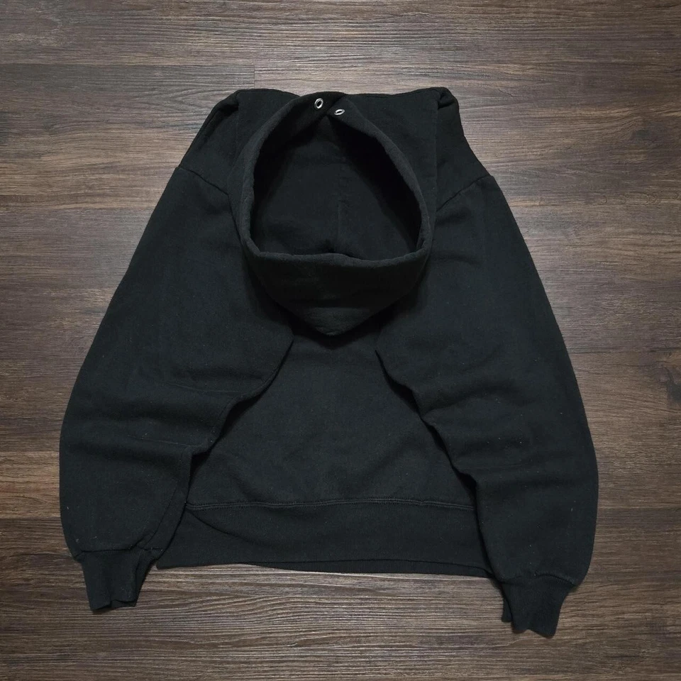 De colección Años 90 Tum Yeto Toy Machine Y2K Skateboarding Negro Gráfico Sudadera con Capucha Pequeña Foto 3 de 4