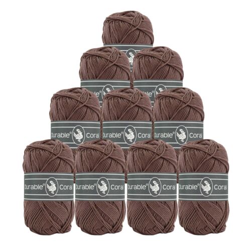 10x50g Strickgarn Häkelgarn Durable Coral 90 Farben Baumwollgarn Sommergarn - Bild 45 von 48