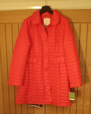 Kate Spade Quilted Coat Xl With Feature Bow Bag