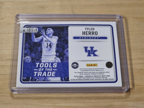 2022-23 Panini Chronicles Draft Tyler Herro Absolute Triple Jersey Relic - Picture 2 of 2