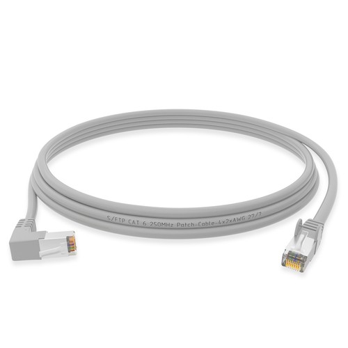 CAT6 Patchkabel Netzwerkkabel Winkel 90° Ethernet Internet LAN Kabel 0,25m - 20m - Afbeelding 19 van 50