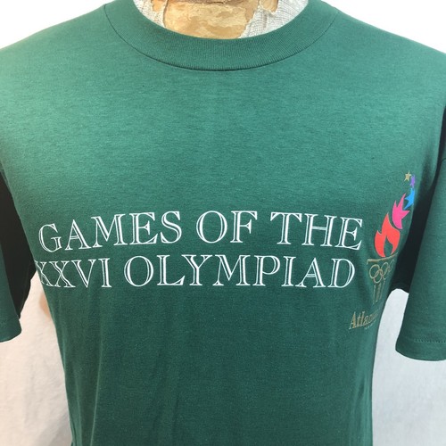 Camiseta de colección de los Juegos Olímpicos del Centenario de Atlanta 1996 para hombre grande puntada única - Imagen 2 de 11