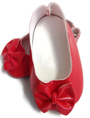 Red Bow Jewel Shoes fit American Girl Doll 18 Inch Clothes Seller lsful