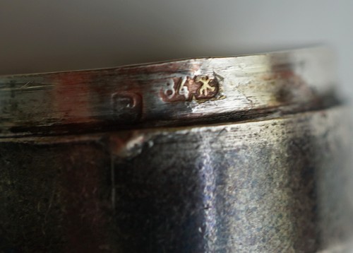 Russland, Russian Art Nouveau - Pillendose mit Miniatur - 84er Silber um 1900 - Bild 9 von 10